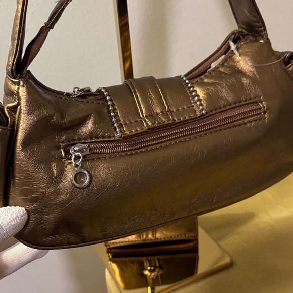 Metallic Bronze Shoulder Bag - Picture 6 of 8